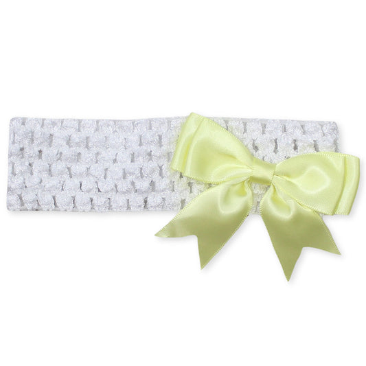 baby headband crochet lemon