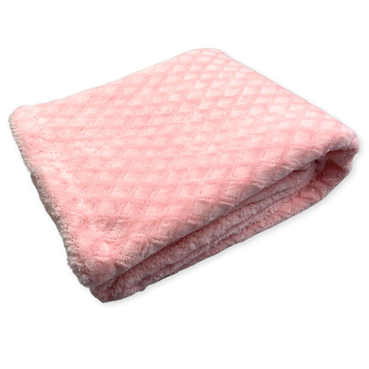 pink diamond baby girls blanket