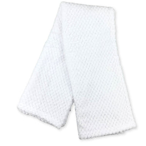 white waffle blanket