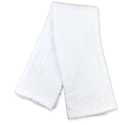 white waffle blanket