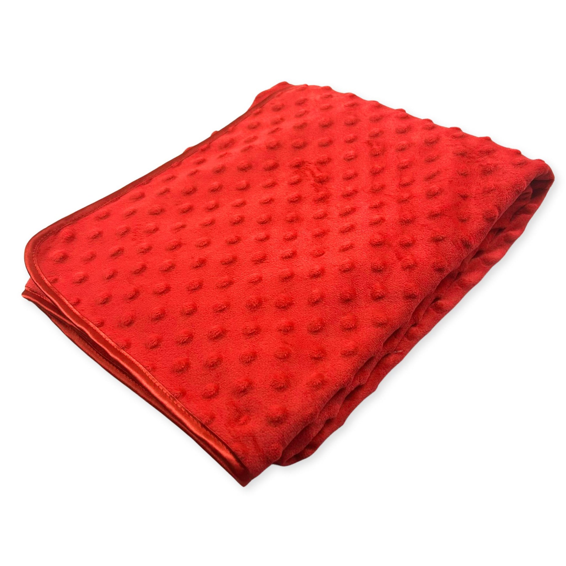 red unisex baby blanket