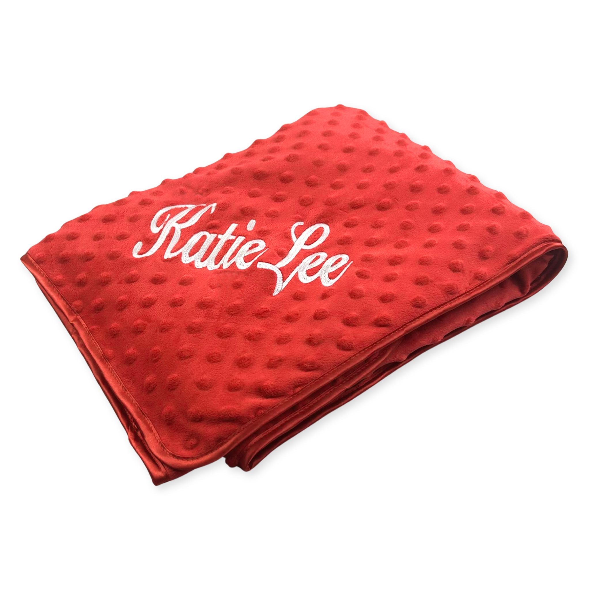 red unisex baby blanket