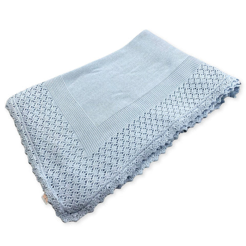 baby boys knitted sarah louise shawl