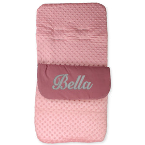 baby girls personalised pink cosy toes dusty dusky pink