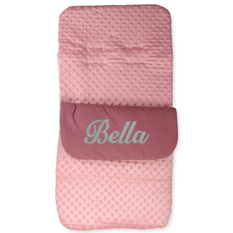 baby girls personalised pink cosy toes dusty dusky pink