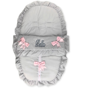 car muff grey personalised