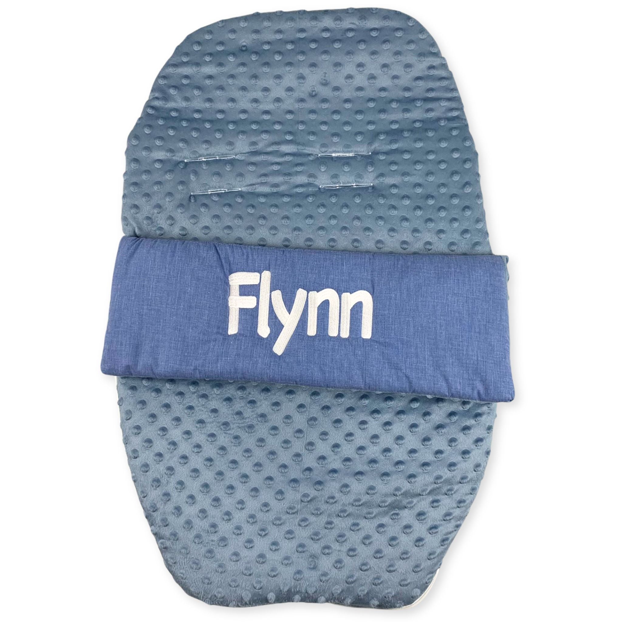 dusty bue car seat car muff cosytoes