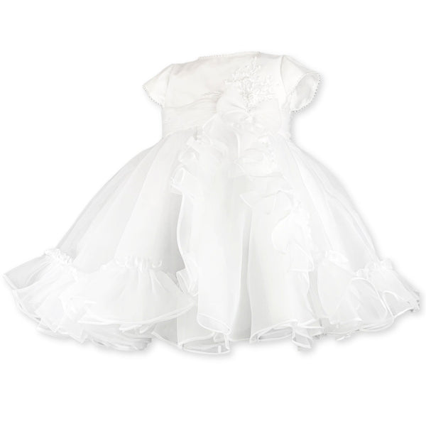 sarah louise occasion dress bridesmaid flowergirl or christening white