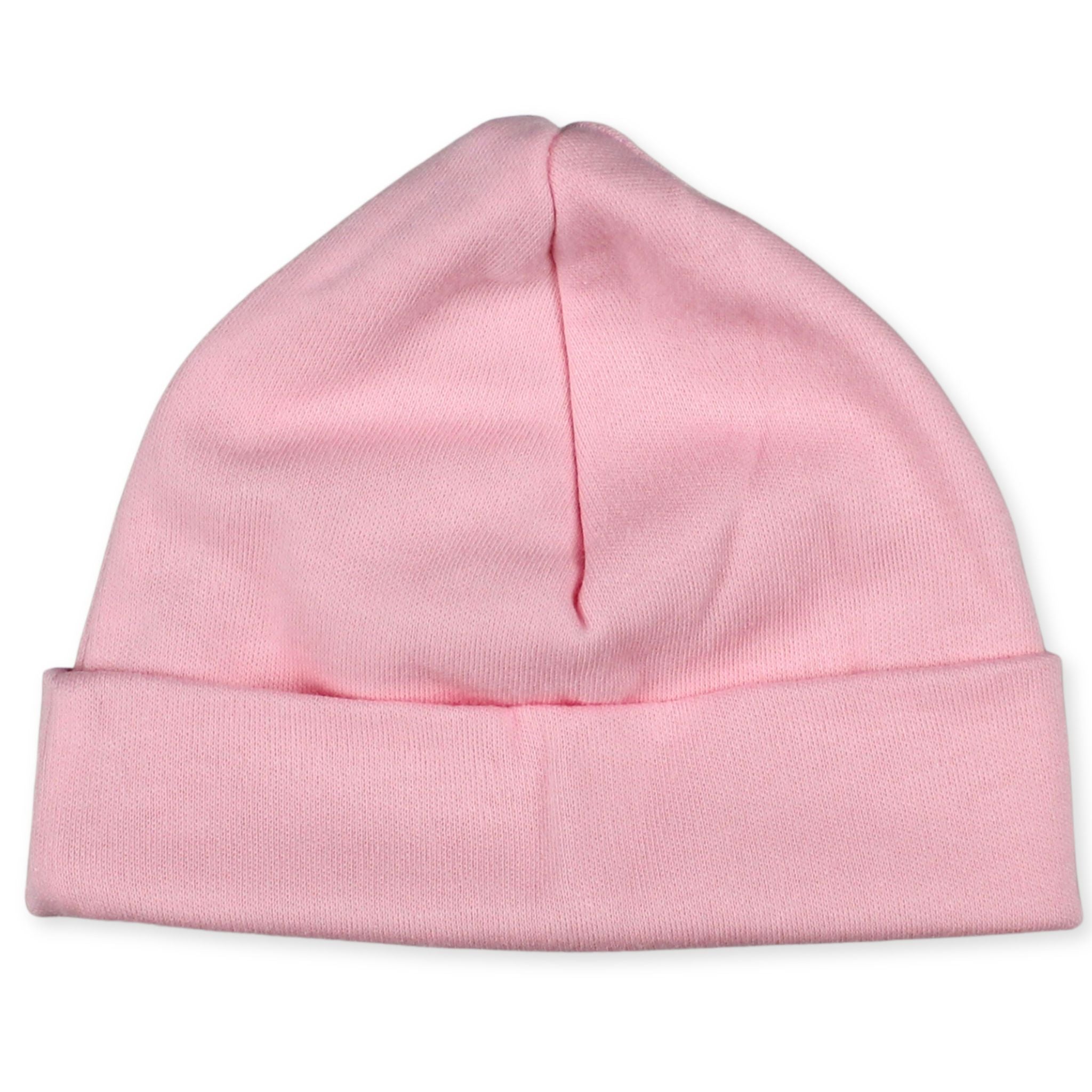 baby girls pink cotton hat