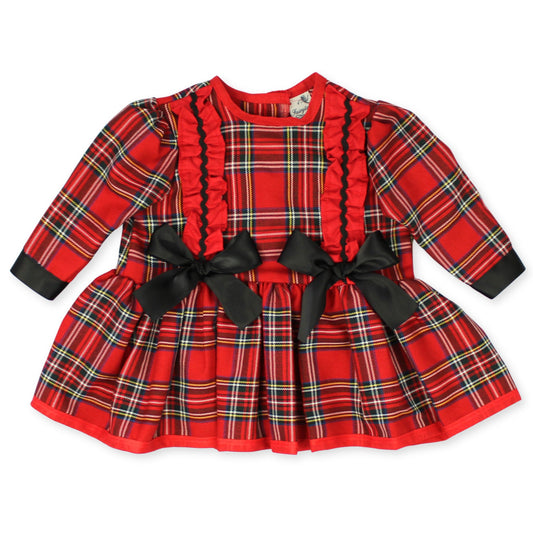 christmas baby girls tartan dress