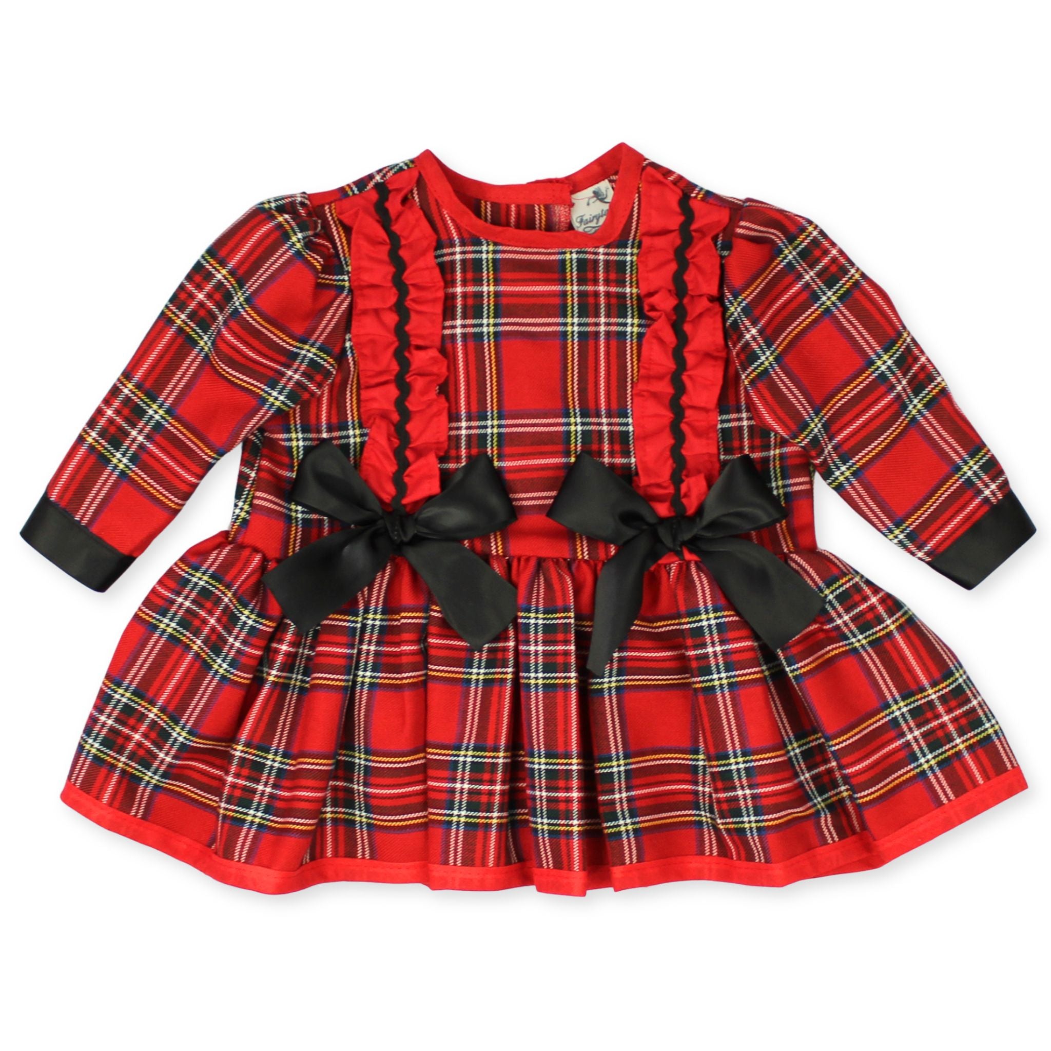 christmas baby girls tartan dress
