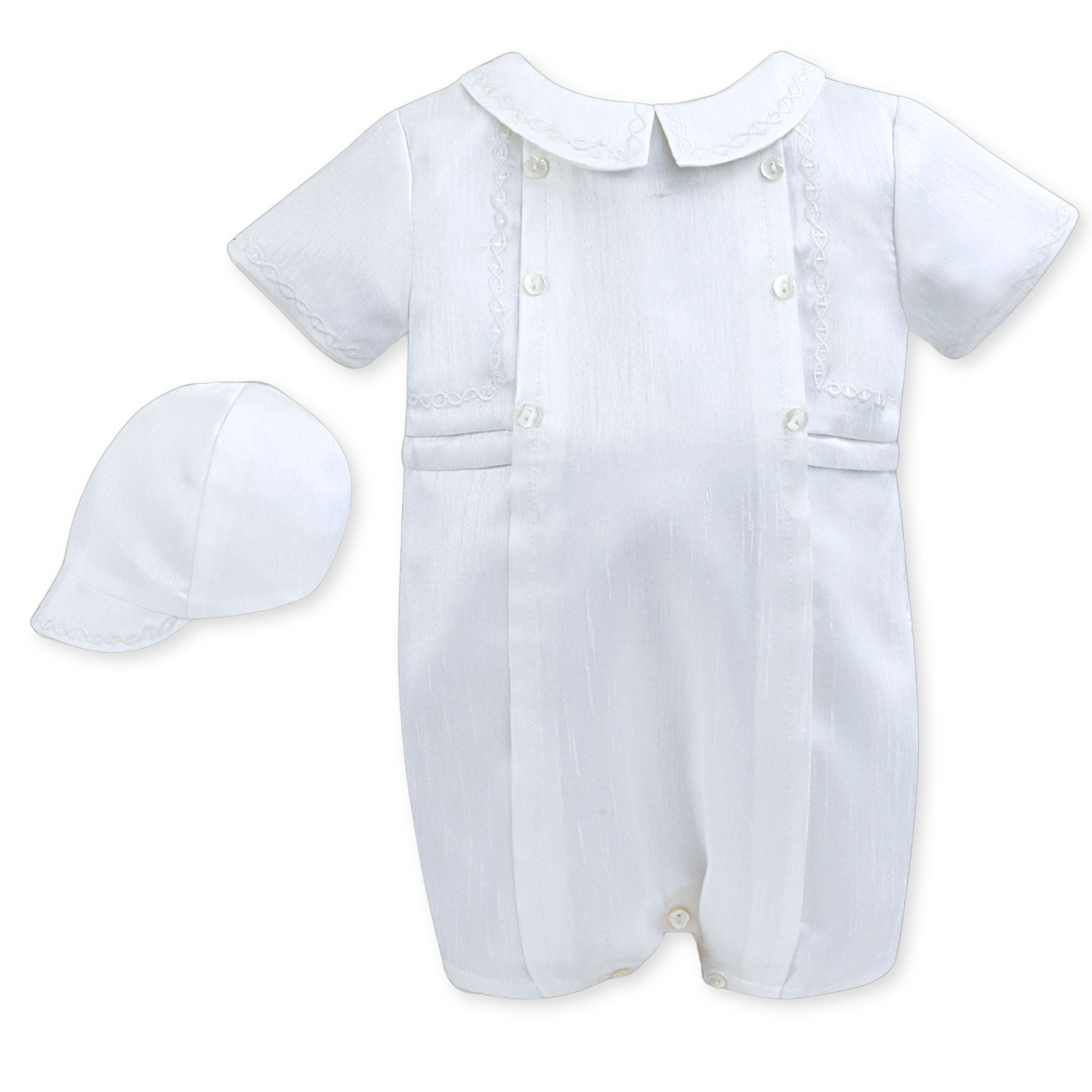 baby boys sarah louise christening romper