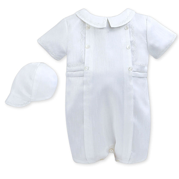 baby boys sarah louise christening romper
