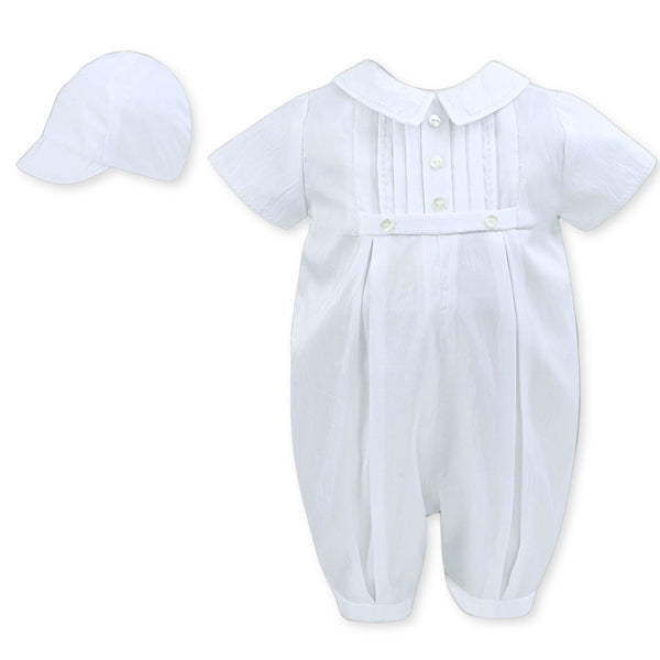 sarah louise boys christening romper summer