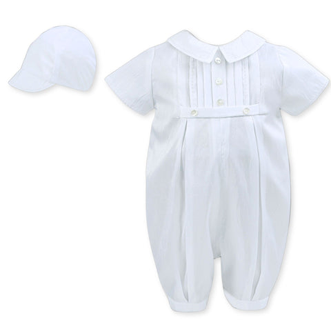 sarah louise boys christening romper summer