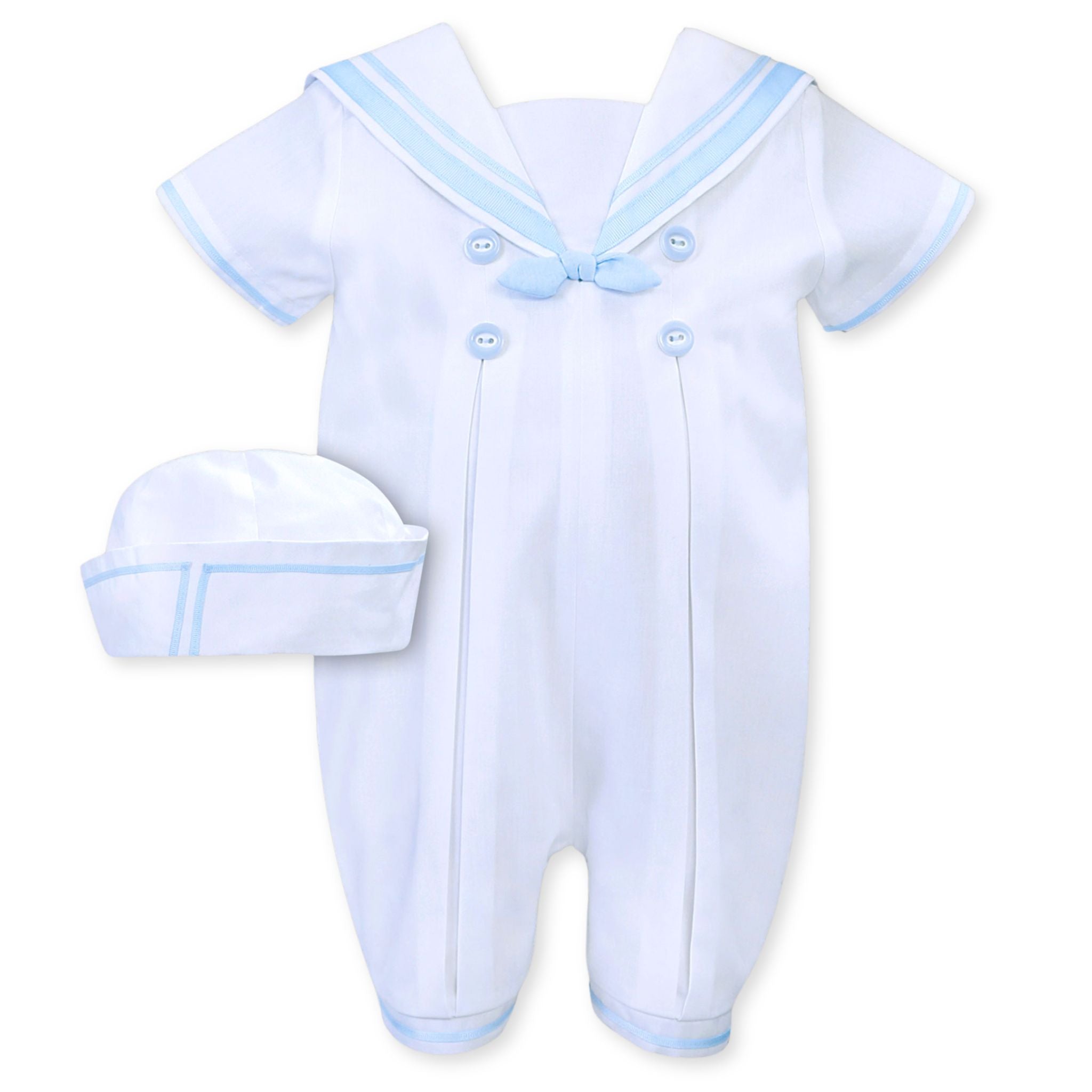 baby boys sarah louise christening sailor outfit with hat