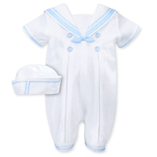 baby boys sarah louise christening sailor outfit with hat