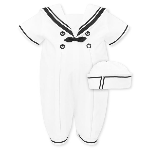 baby boys white sailor sarah louise outfit