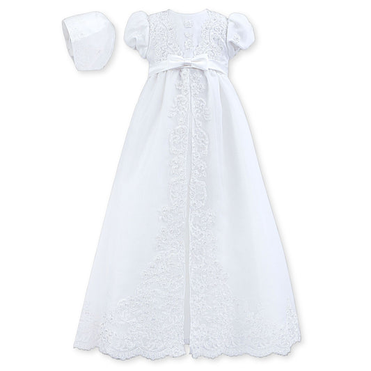 baby girls christening dress white