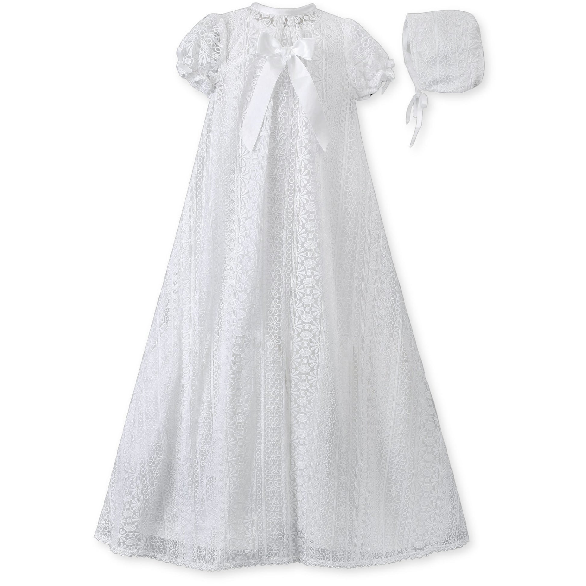 sarah louise lace christening robe gown