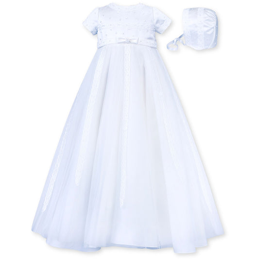 Sarah Louise Brand Christening Robe With Matching Bonnet