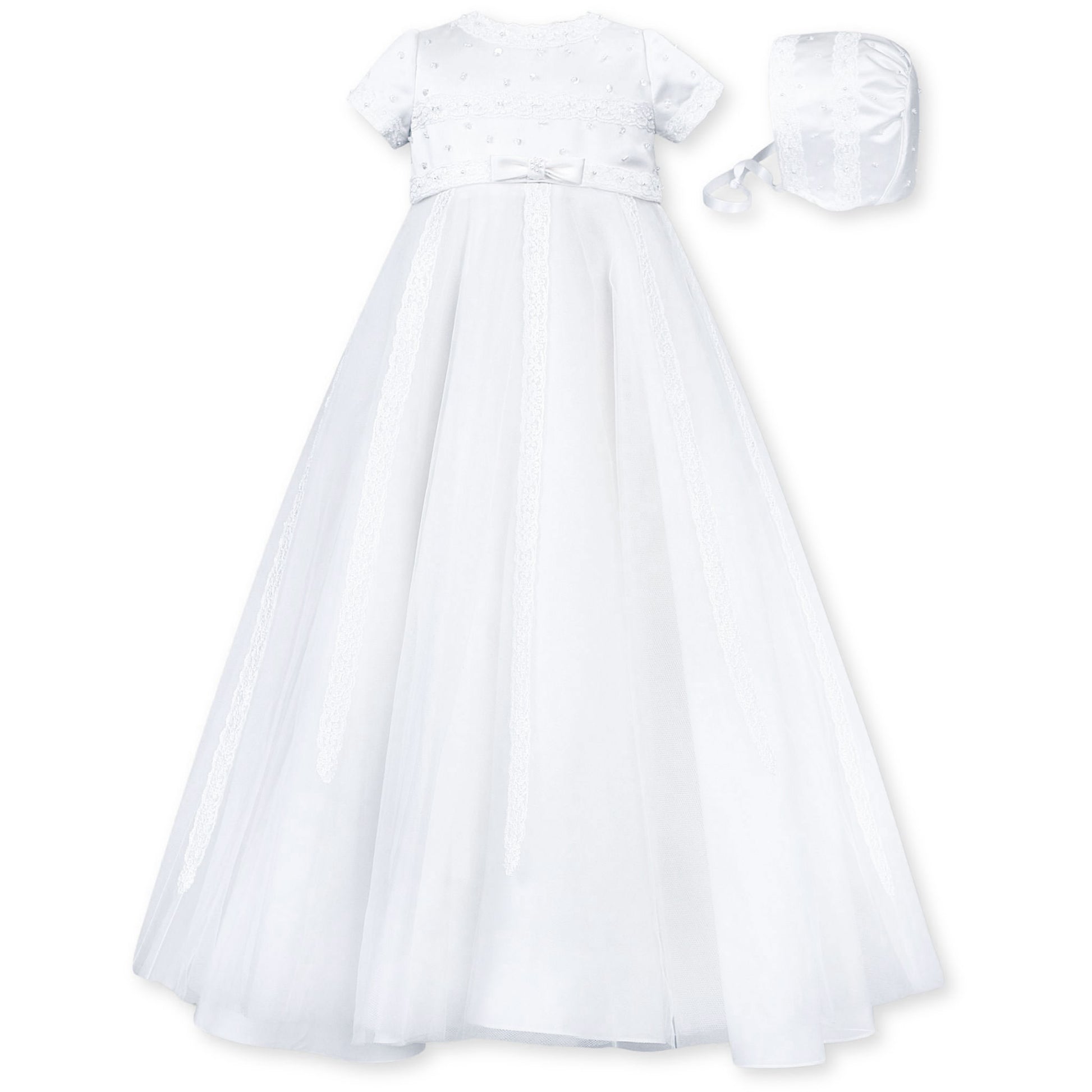 Sarah Louise Brand Christening Robe With Matching Bonnet