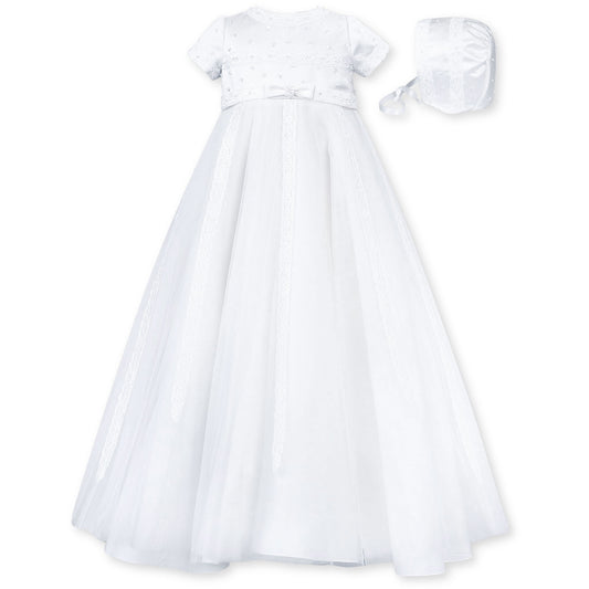 Sarah Louise Brand Christening Robe With Matching Bonnet