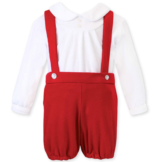 sarah louise boys outfit red christmas