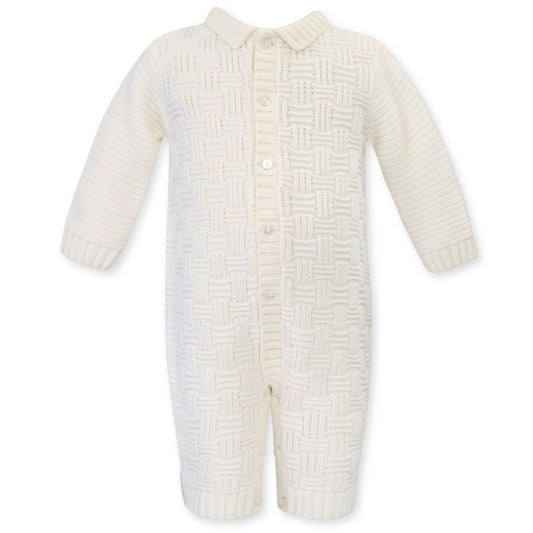 baby unisex knitted ivory outfit