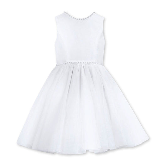 sarah louise white occasion dress for christening or flowegirl