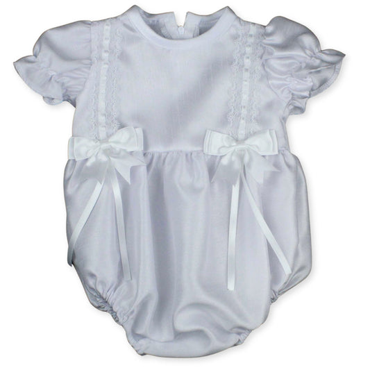 baby girl christening romper