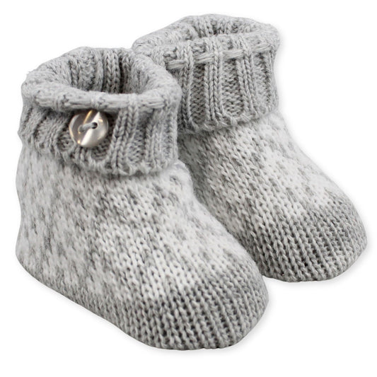 baby unisex grey booties