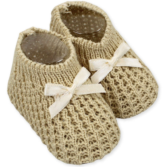 baby beige booties