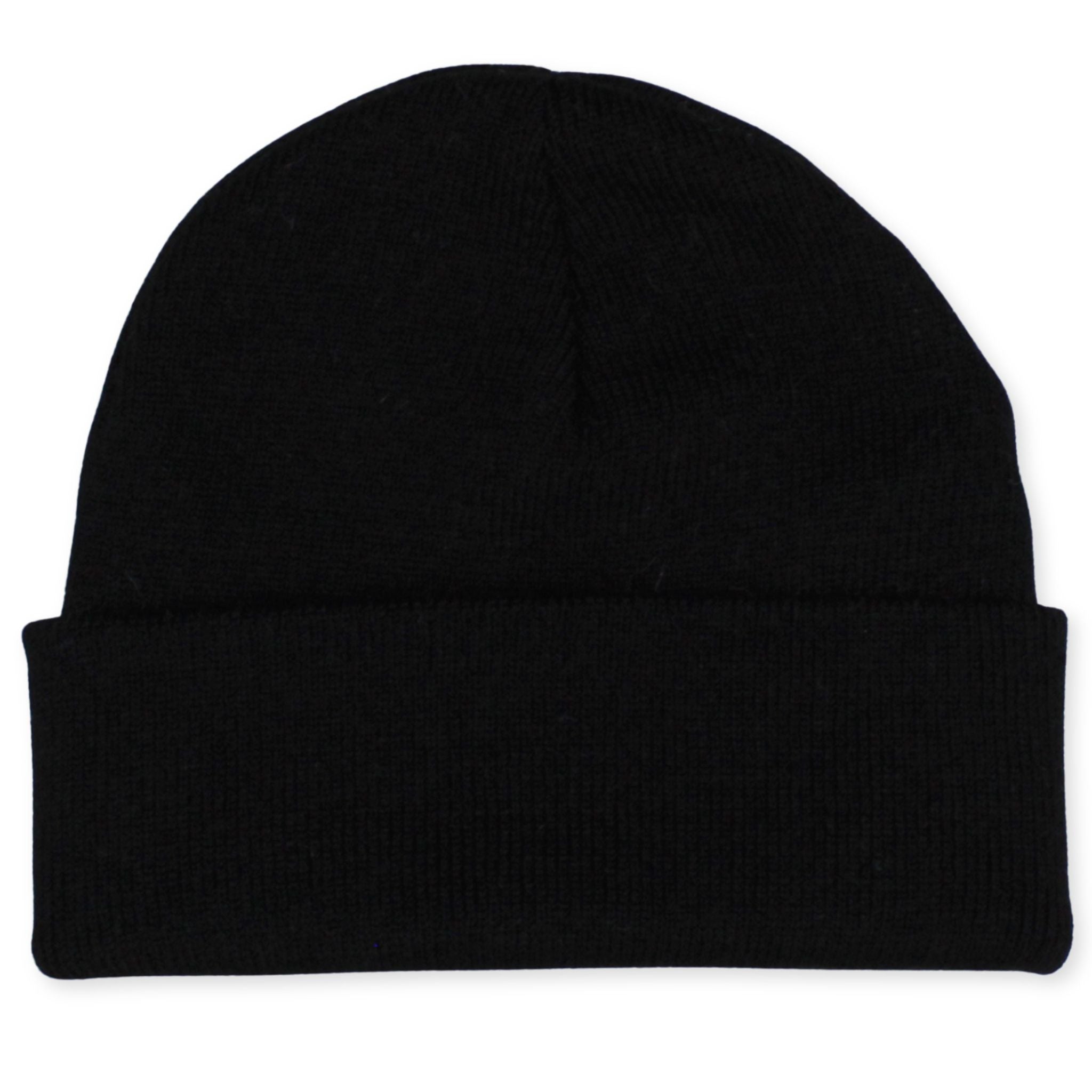 baby toddler plain black beanie