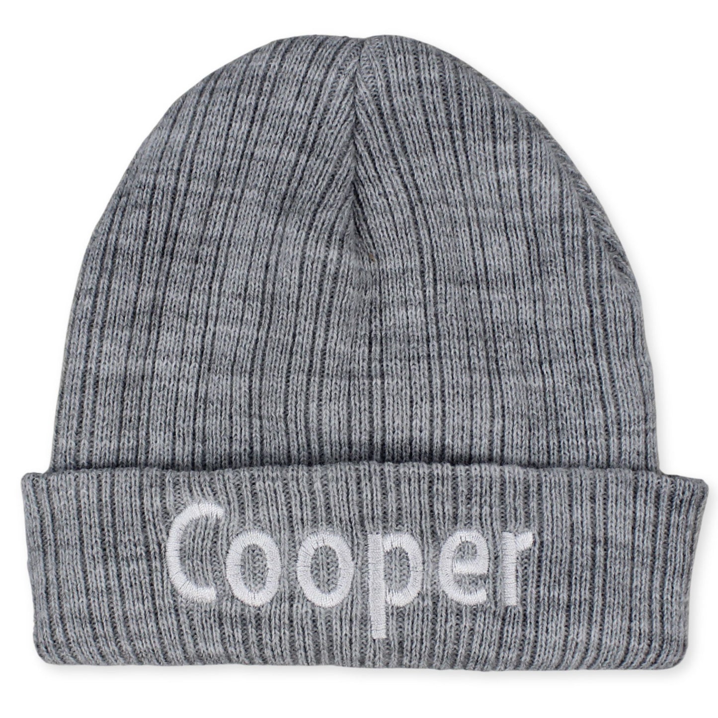baby grey hat custom with name