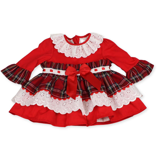 baby girls christmas tartan dress