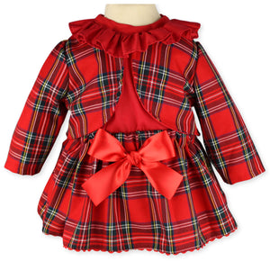 baby girls tartan 3 piece outfit