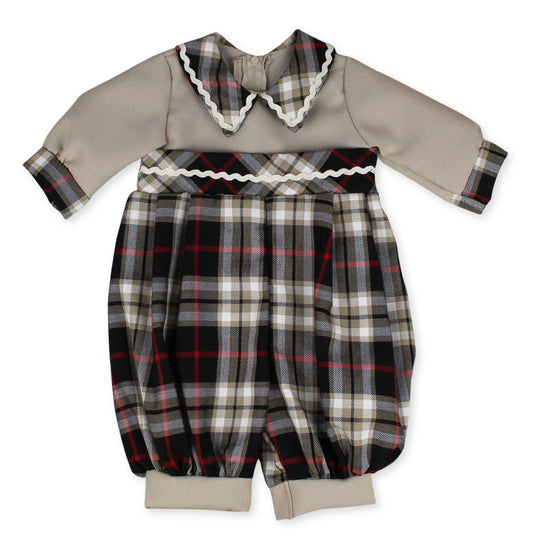 baby unisex beige romper 