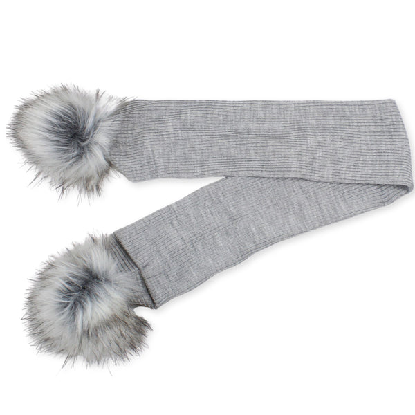 grey baby scarf