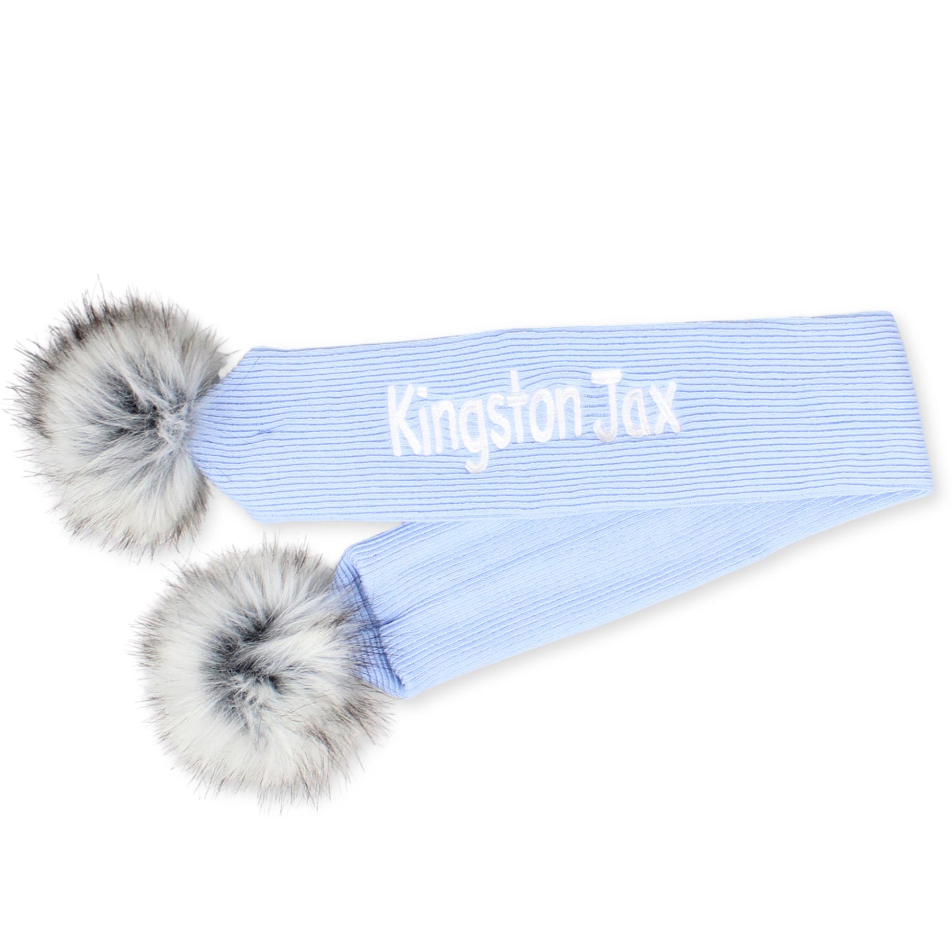 baby boys blue scarf