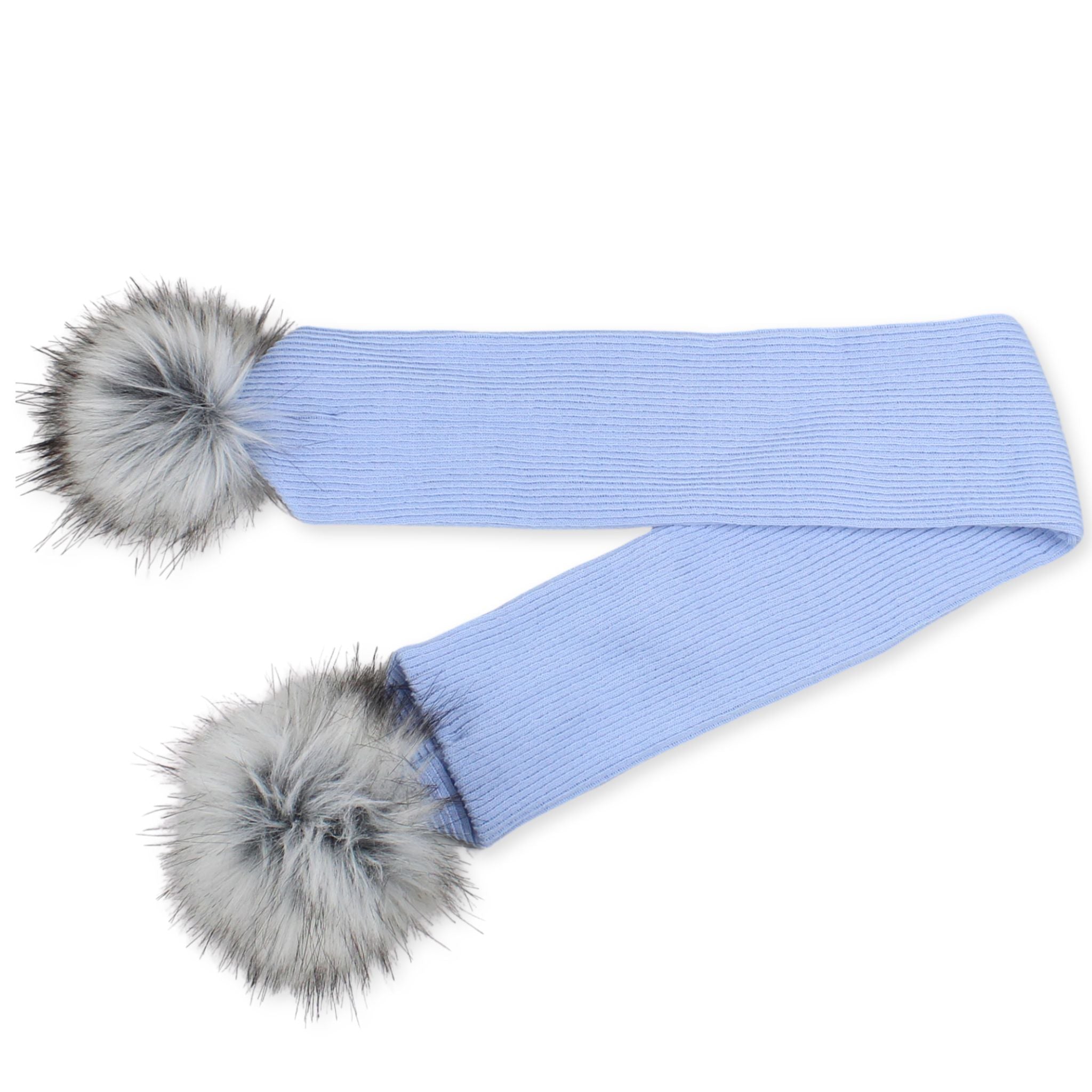 blue scarf