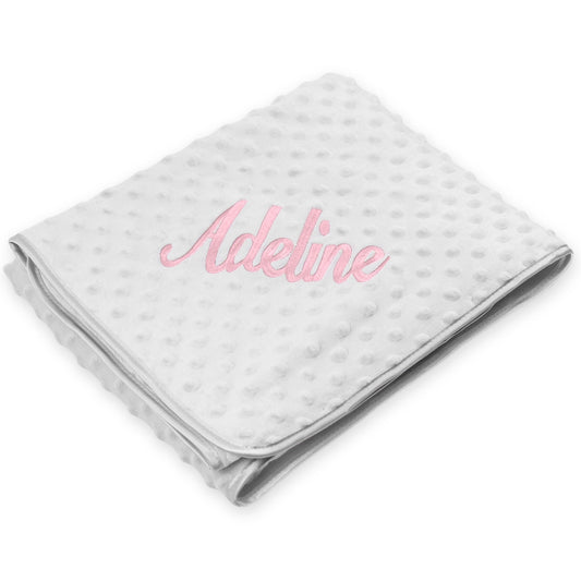 grey blanket unisex personalised