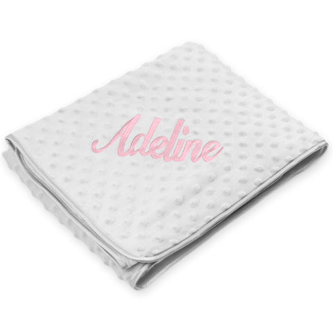 grey blanket unisex personalised