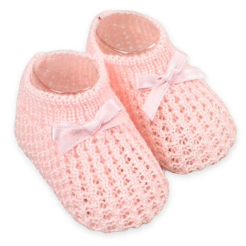 pink bootie baby girls
