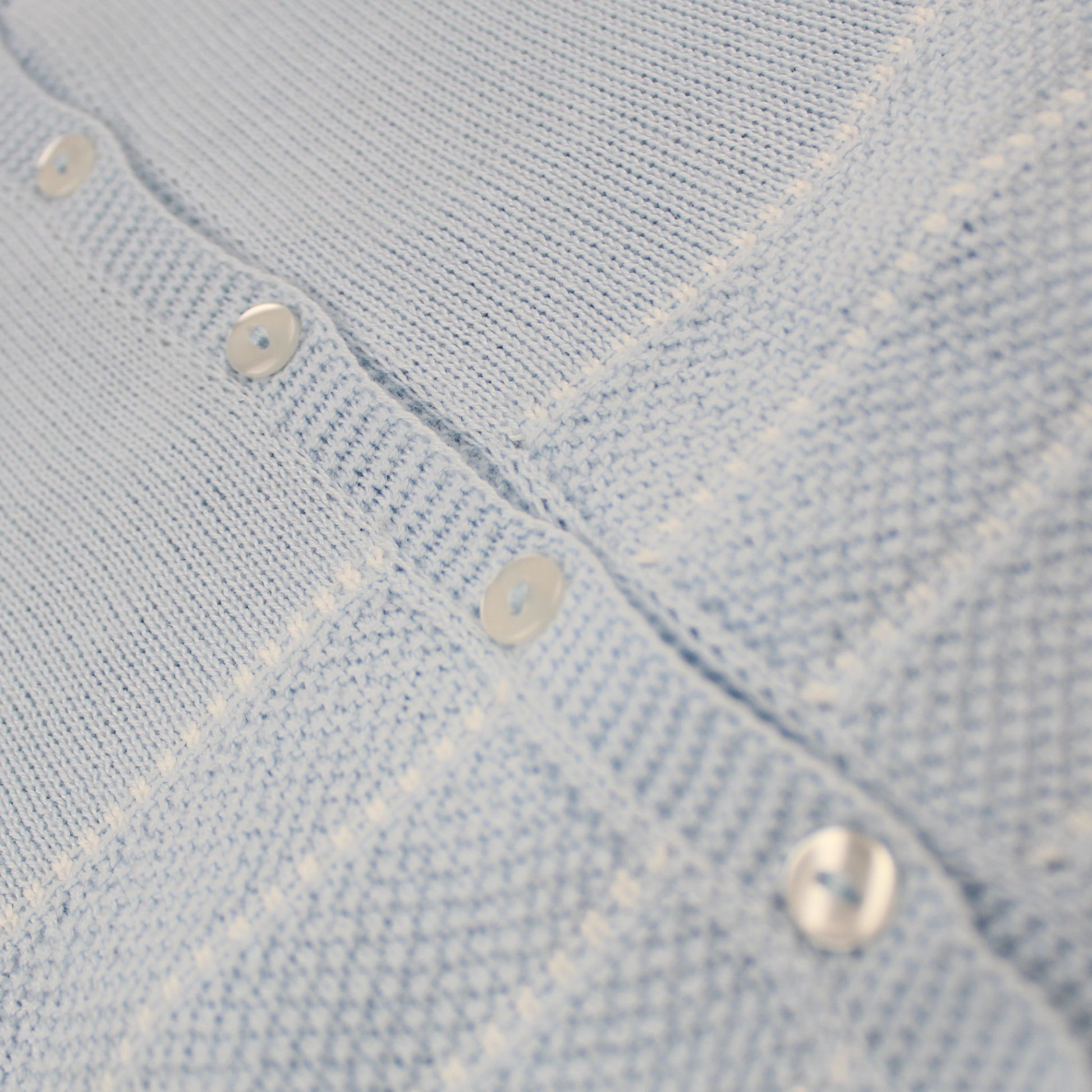 baby blue knitted two piece short outfit