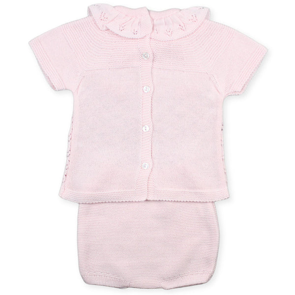 baby girls knitted two piece outfit