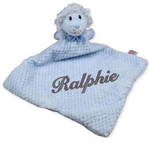 blue lion comforter personalised 
