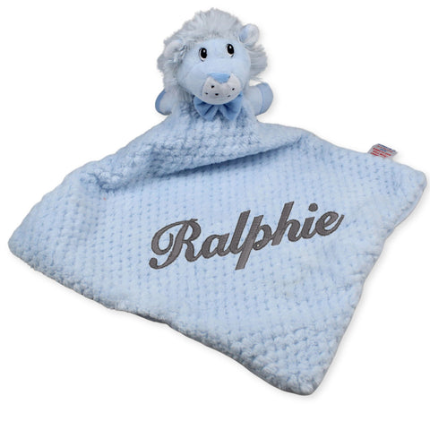 blue lion comforter personalised 