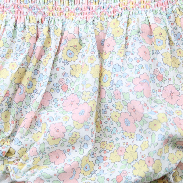 baby girls pink two piece floral summer outfit