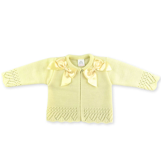 baby girls easter yellow cardigan
